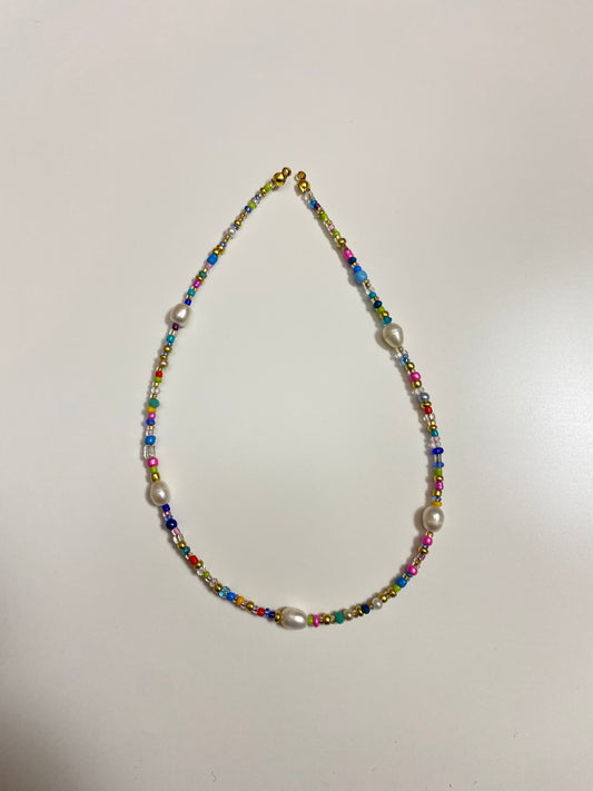 Pearl and Seed Bead Necklace