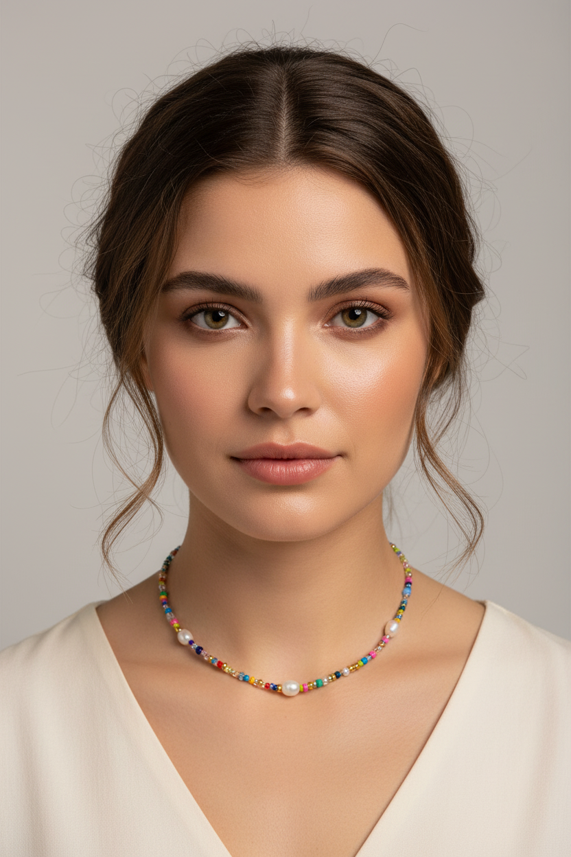 Pearl and Seed Bead Necklace