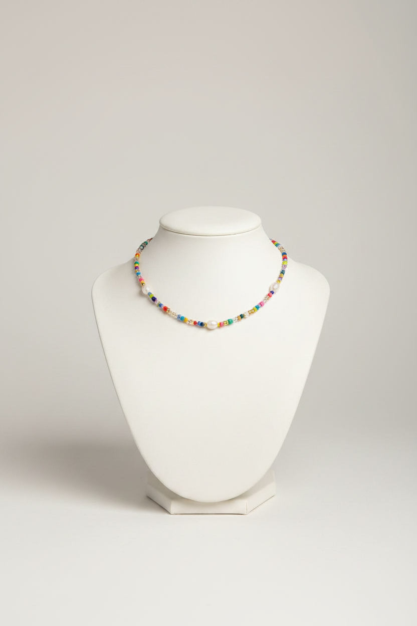 Pearl and Seed Bead Necklace
