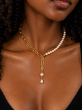 Kalli Pearl and Chain Necklace
