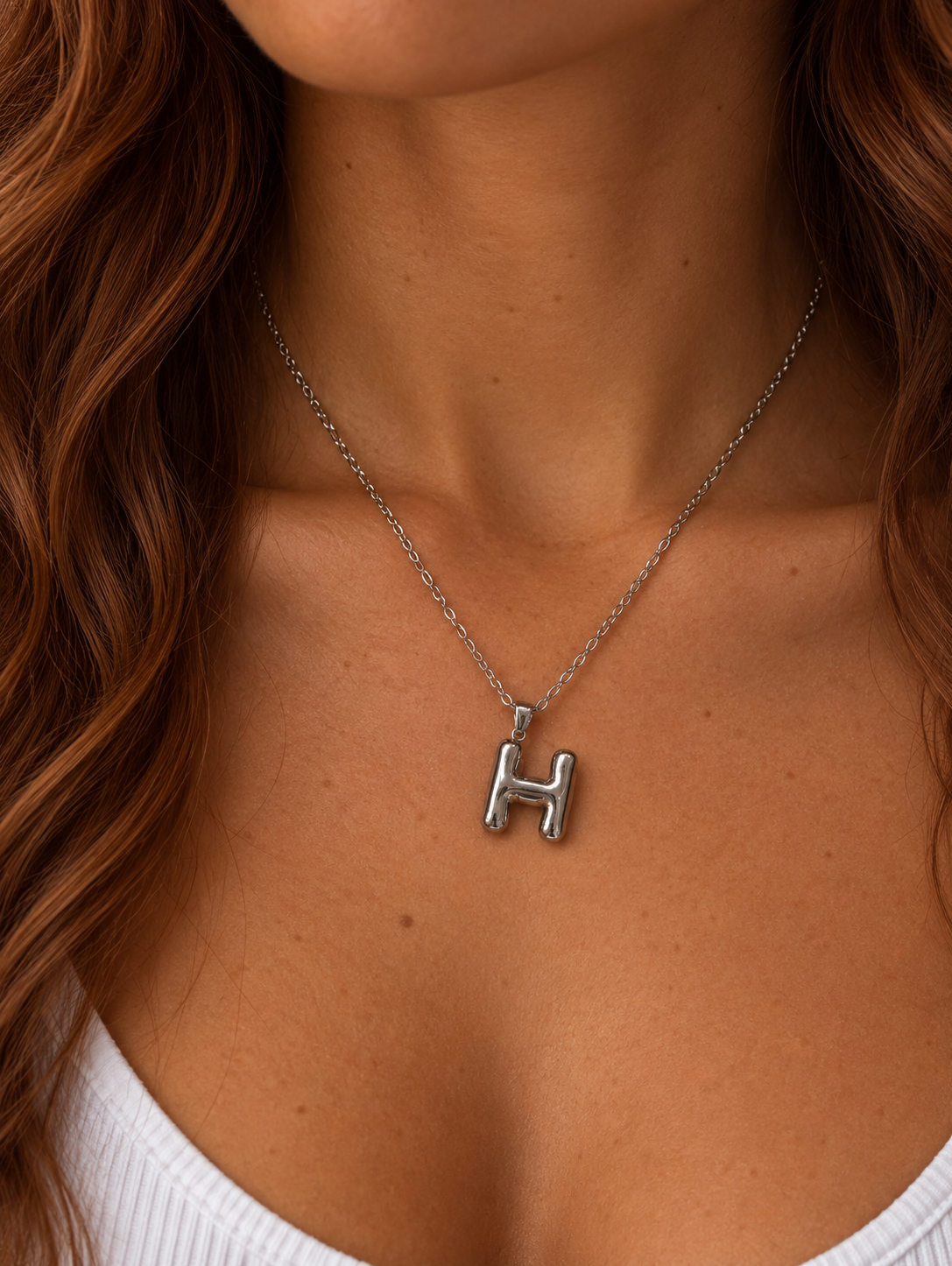 Bubble Initial Necklaces