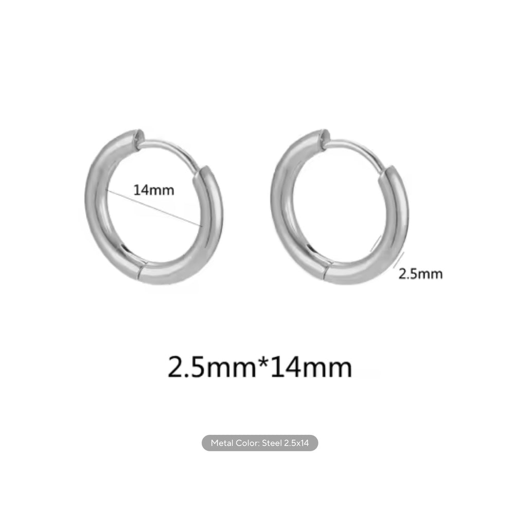 2.5mm Thick Stainless Steel Hoops