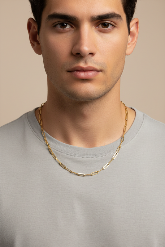 4mm x 12mm Paperclip Flat Chain