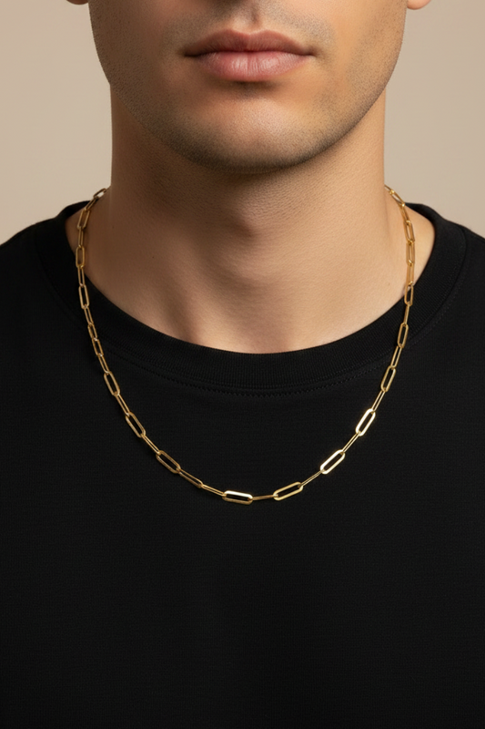 4mm x 12mm Paperclip Flat Chain