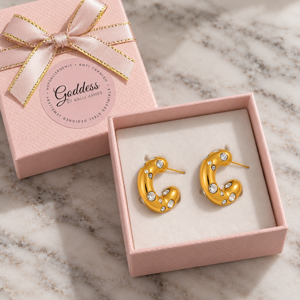 Jennifer Crystal Studded Earring