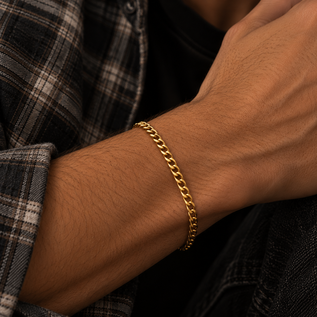 Aris 3mm Cuban Chain Bracelet