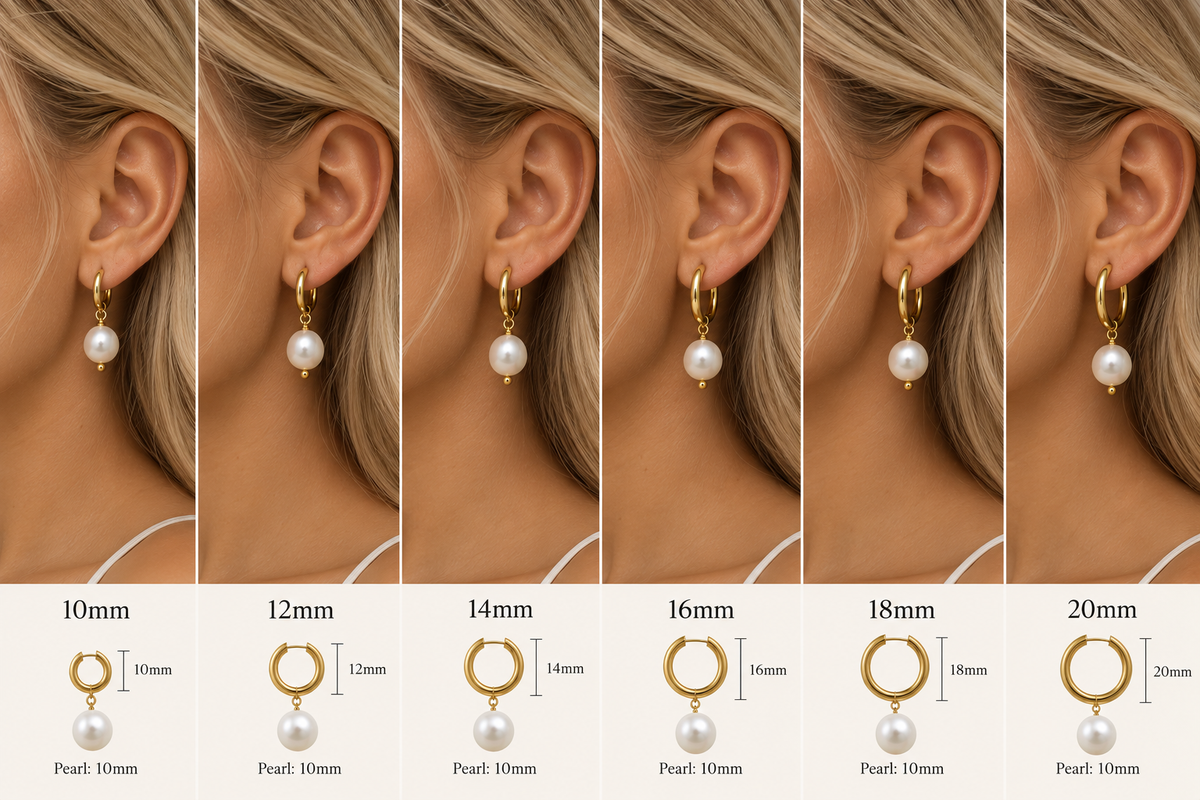 Pearl Hoop Earrings