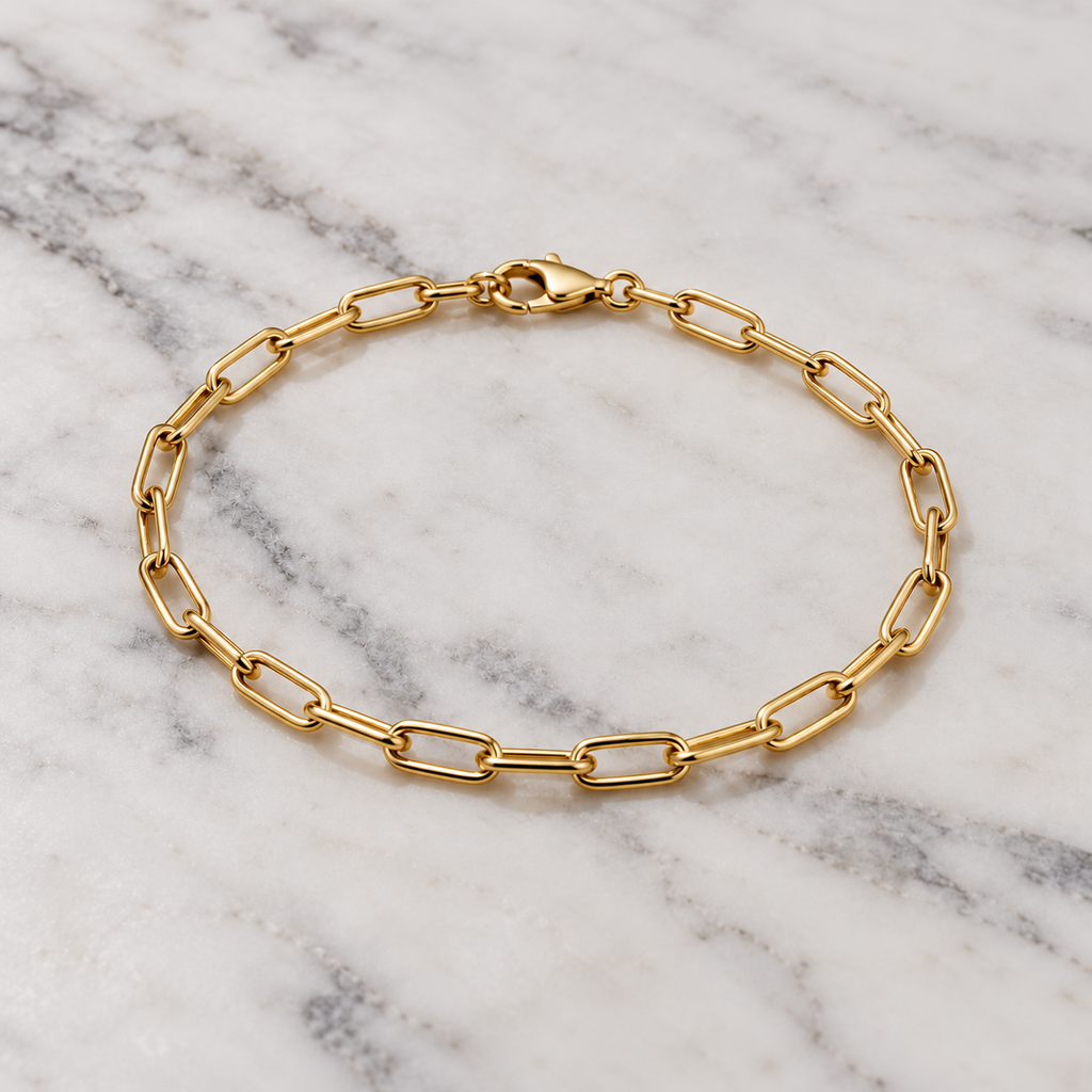 Dimitris Paperclip Chain Bracelet 6.5mm x 2.5mm