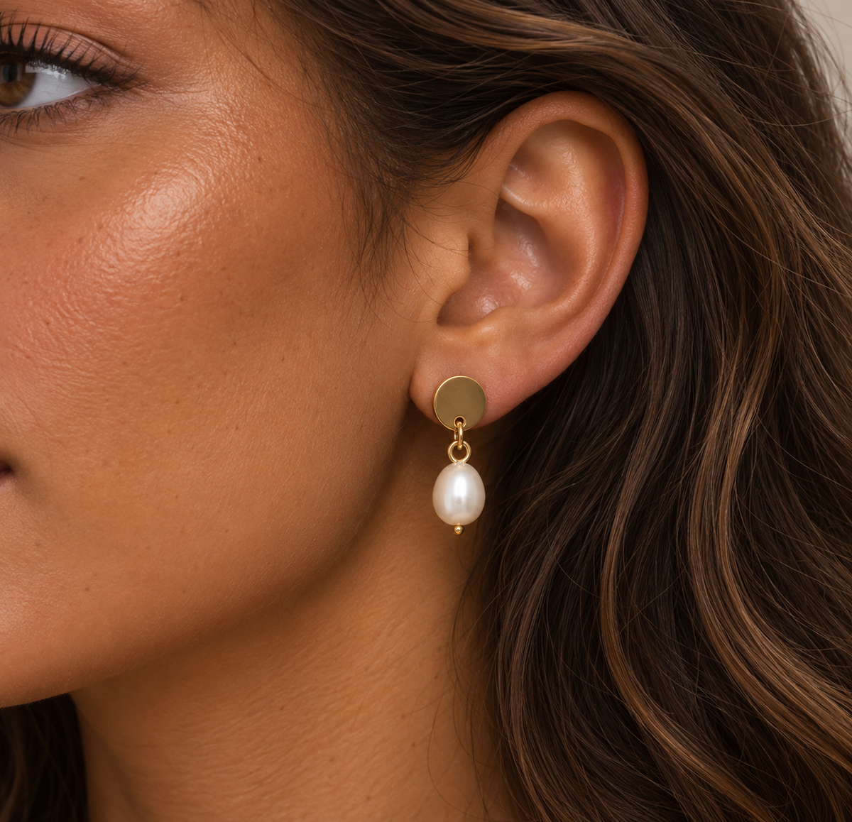 Pearl Stud Earrings