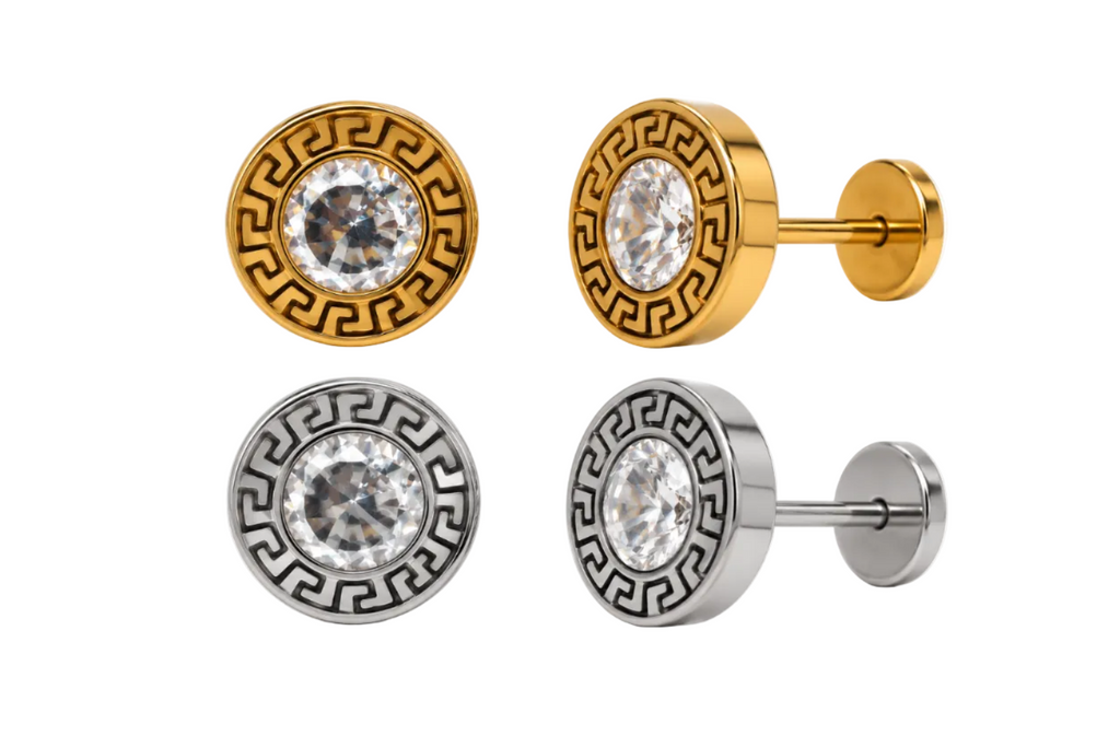 Greek Key Earrings
