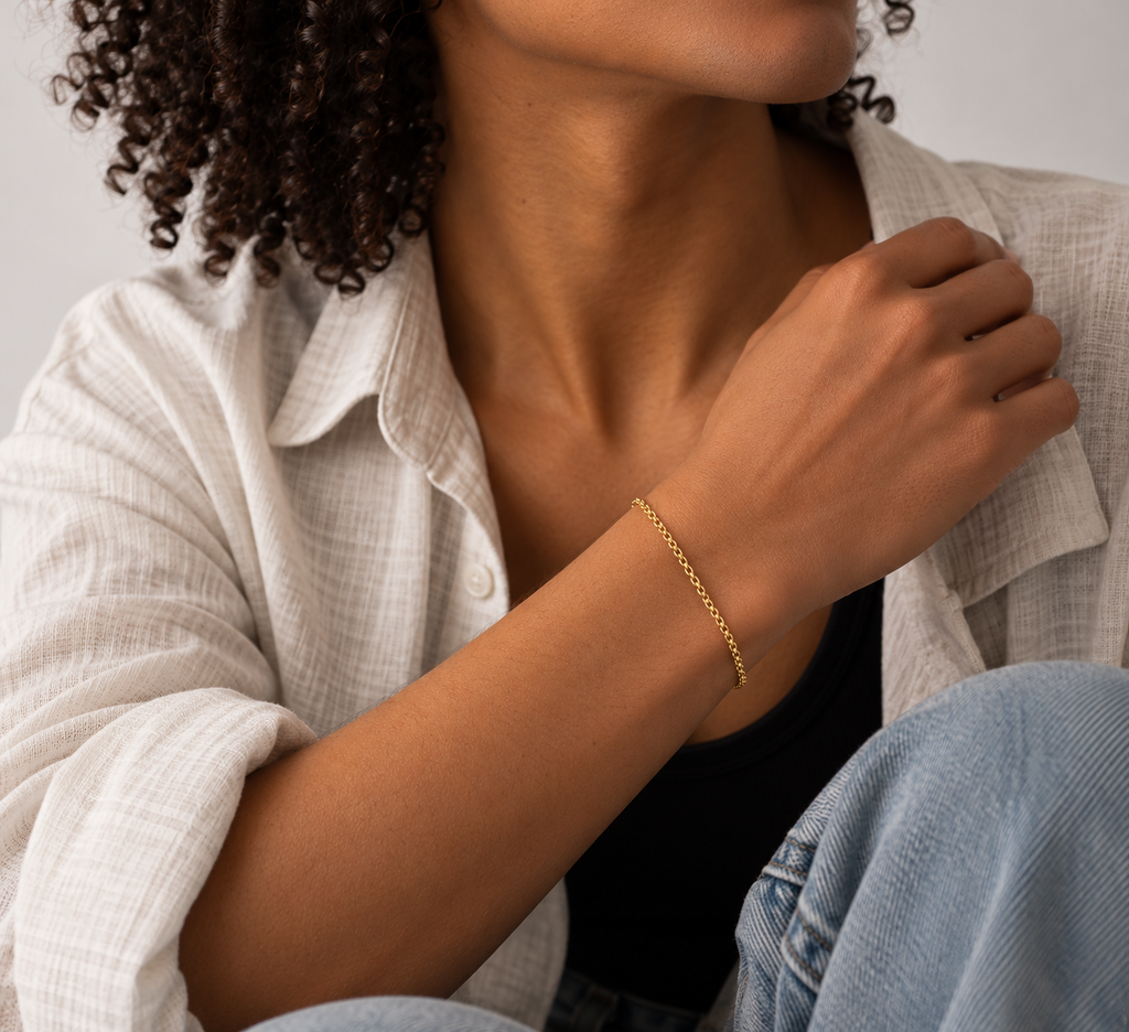 Leto 3 mm Rollo Chain Bracelet