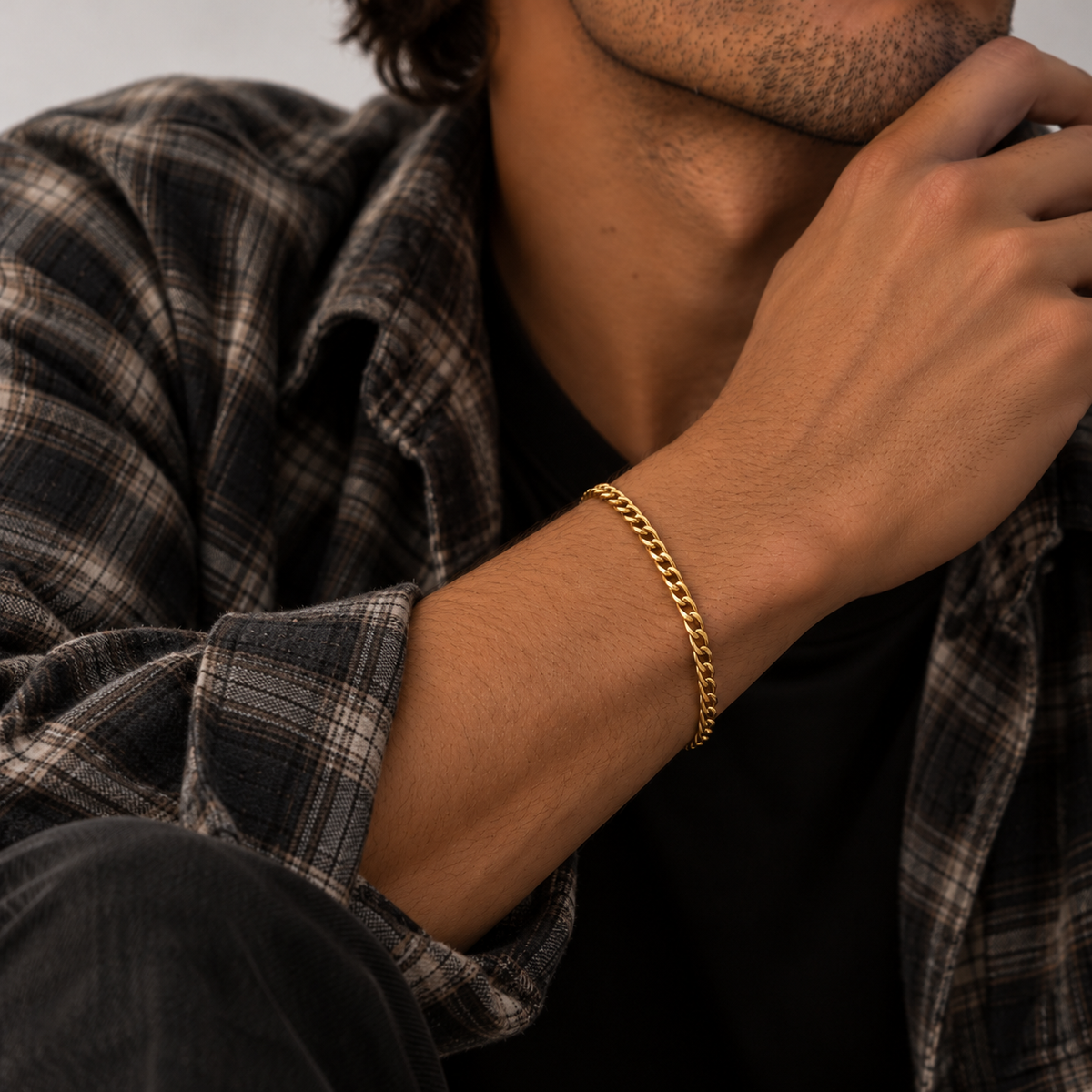 Aris 3mm Cuban Chain Bracelet