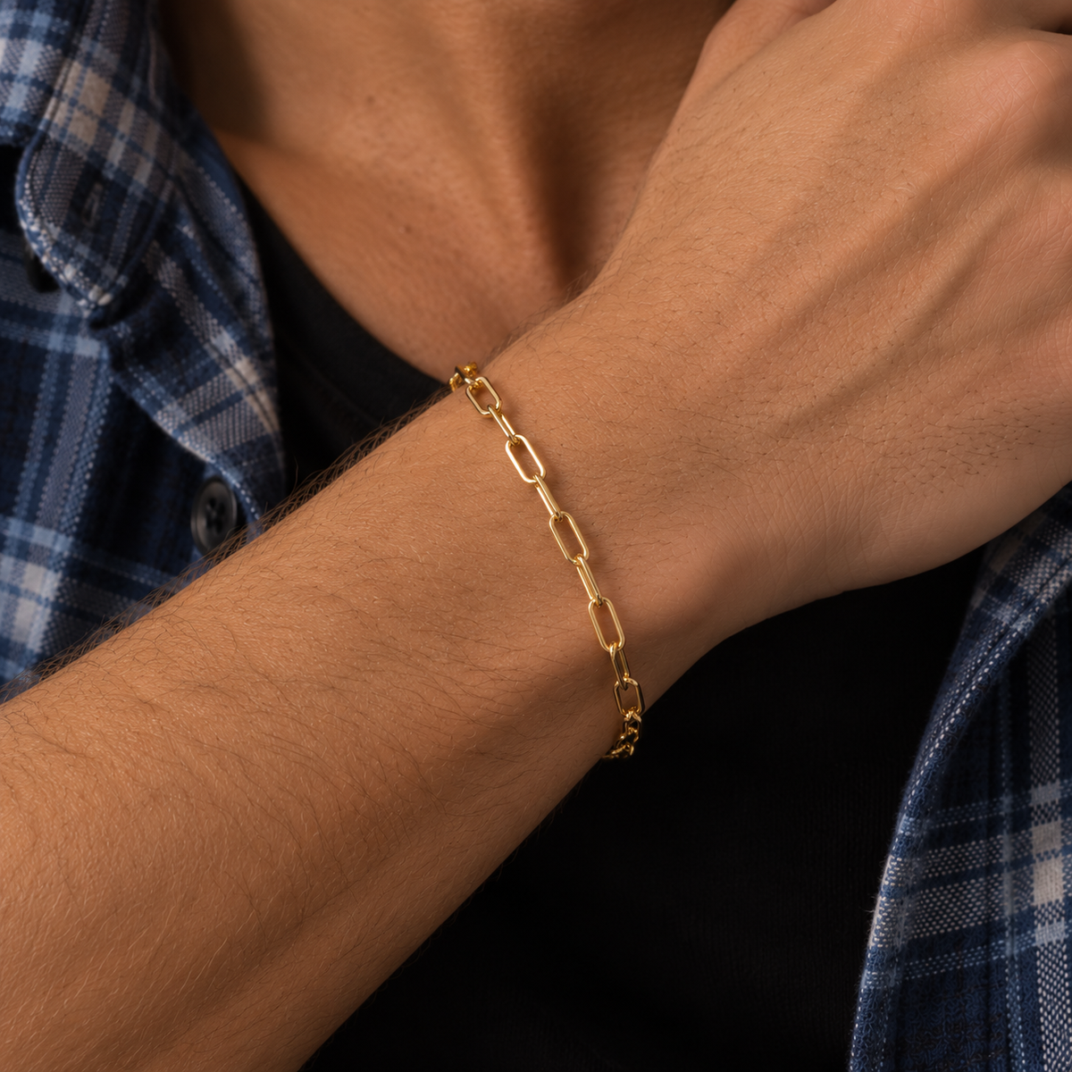 Dimitris Paperclip Chain Bracelet 6.5mm x 2.5mm