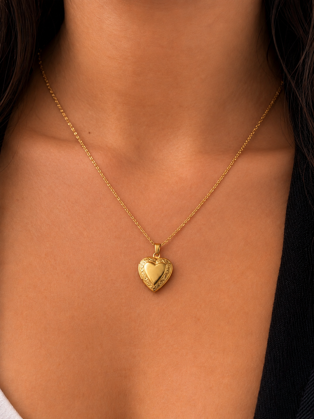 Vintage Heart Locket Necklace