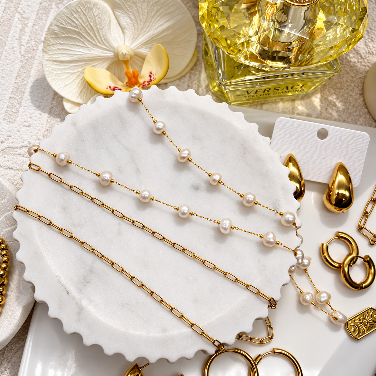 First Piece Necklace Pearl