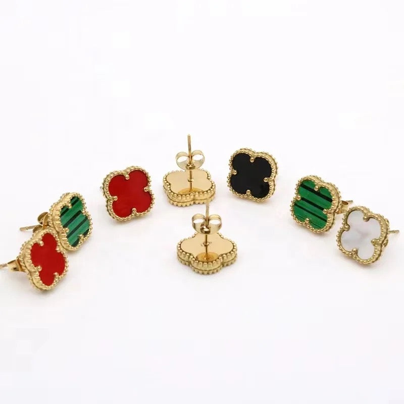 Four Leaf Clover Studs