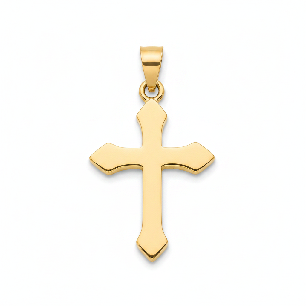 Small Cross Orthodox Style 2 Plain
