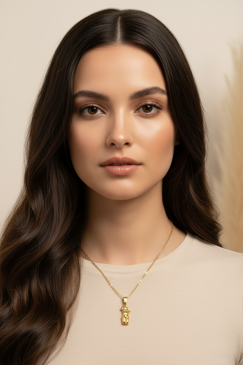 Gold Sculpt Necklace