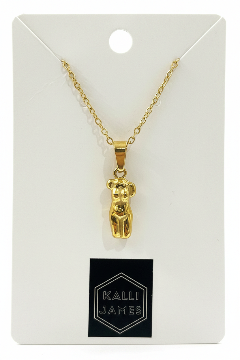 Gold Sculpt Necklace