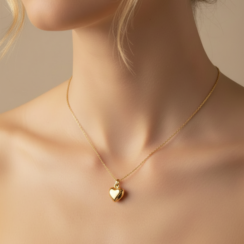 Mini Heart Puff Charm