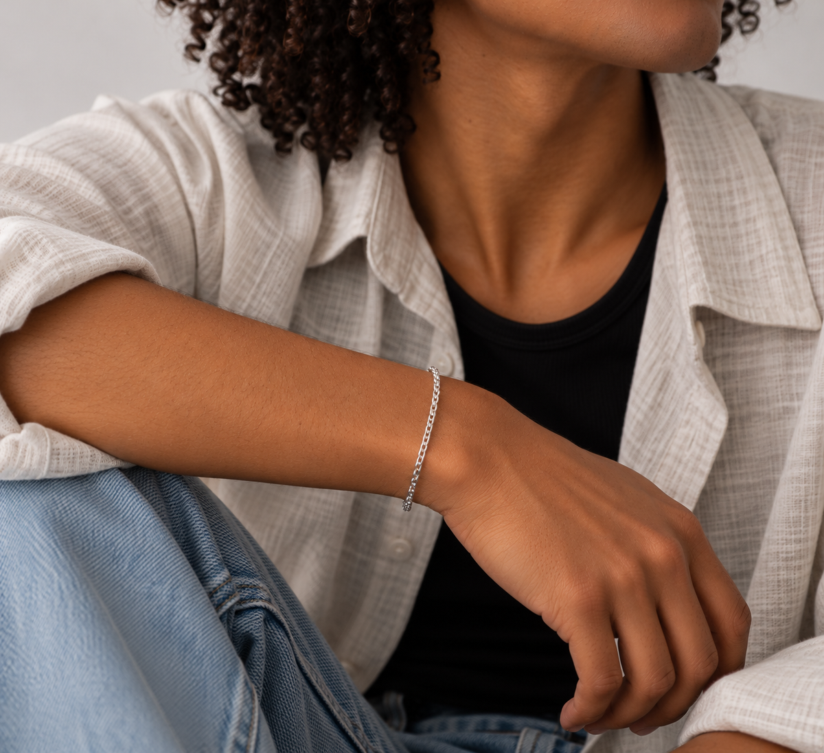 Leto 3 mm Rollo Chain Bracelet