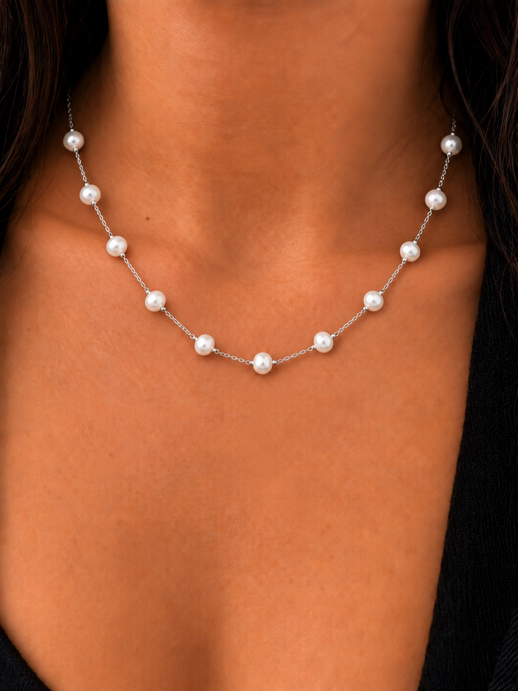 First Piece Necklace Pearl