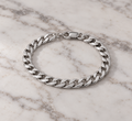 Andreas 7 mm Flat Cuban Chain Bracelet