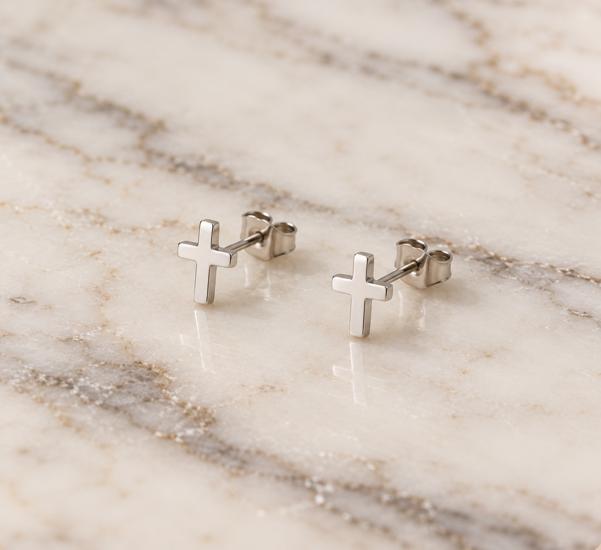 Cruz Cross Studs