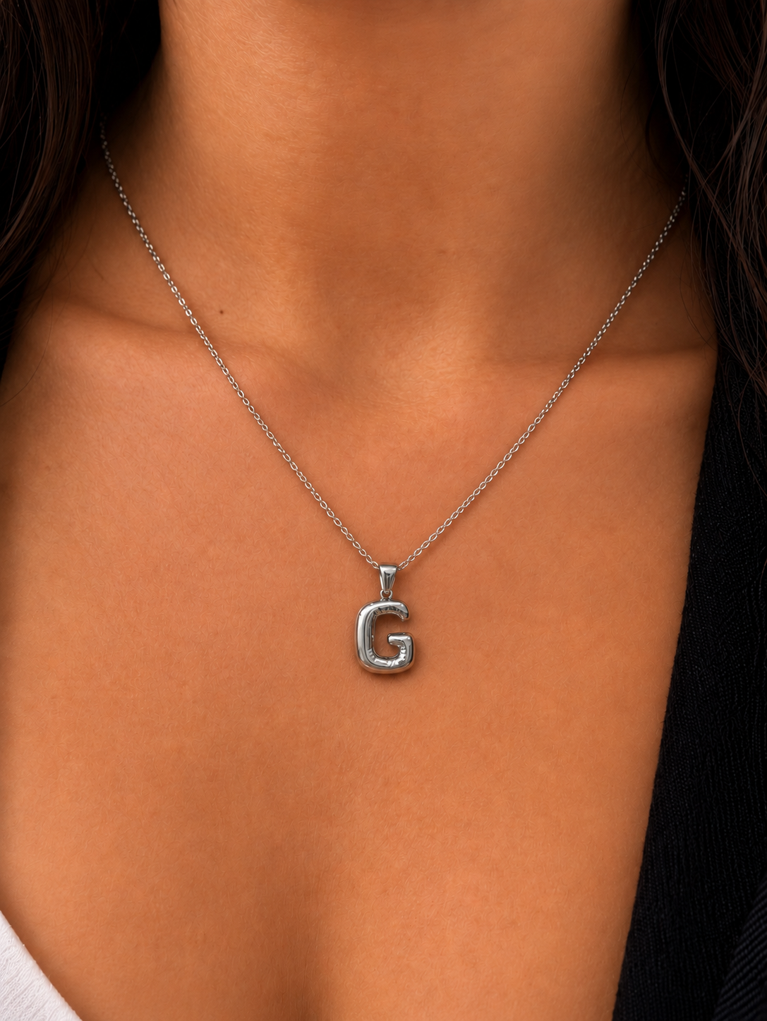 Bubble Initial Necklaces