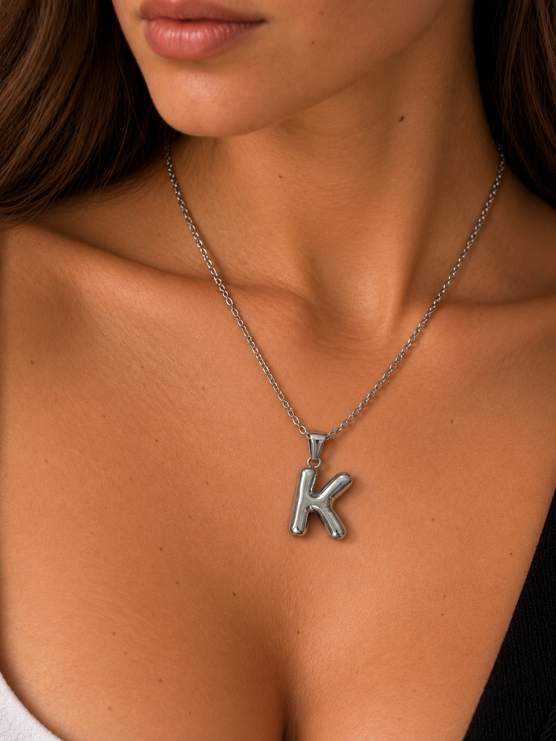 Bubble Initial Necklaces