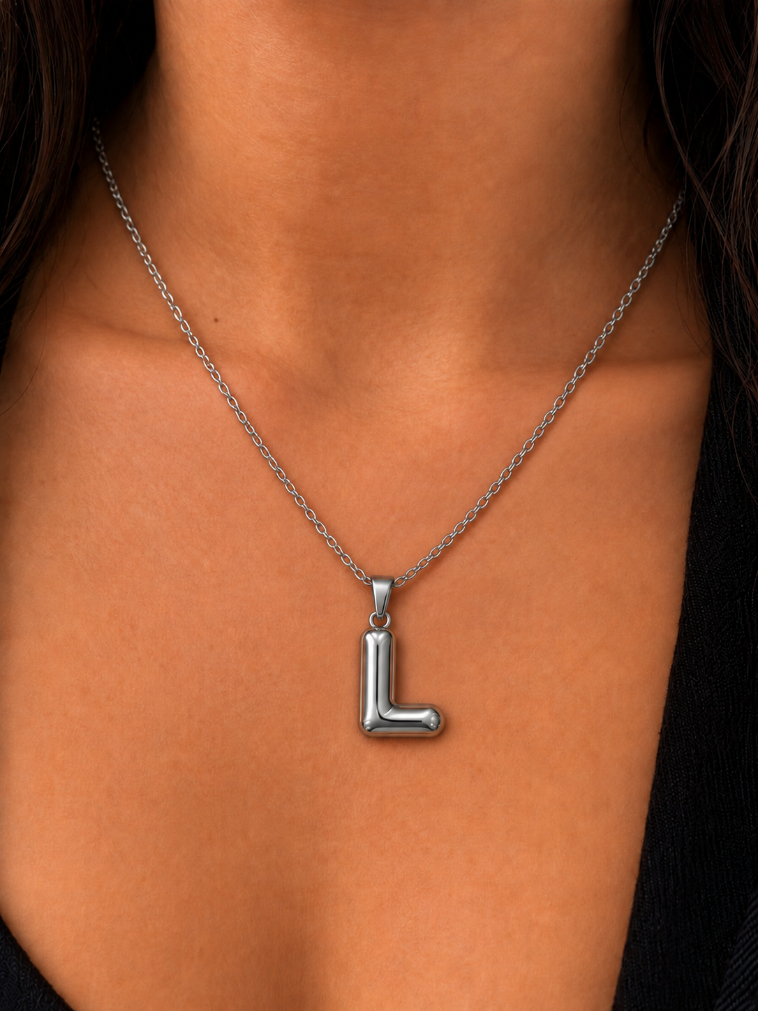 Bubble Initial Necklaces
