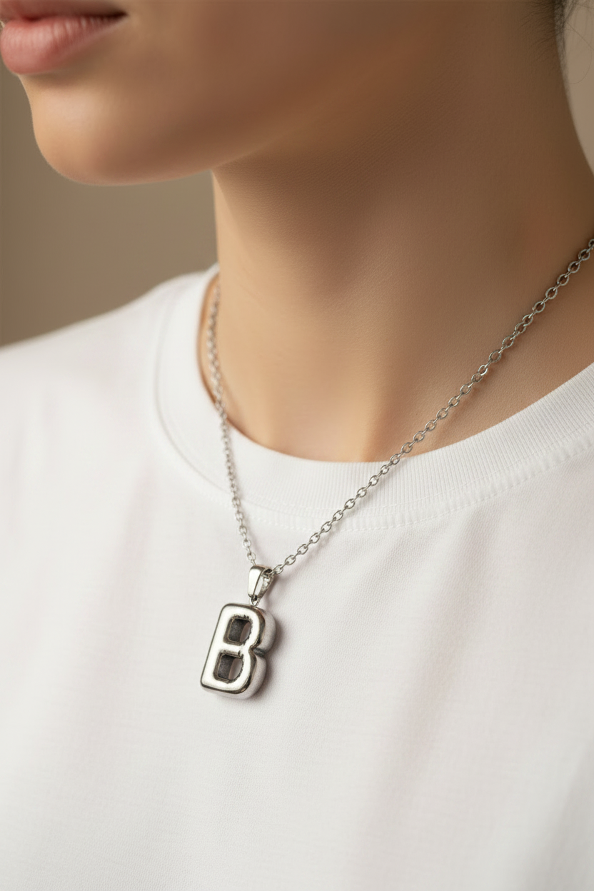 Bubble Initial Necklaces