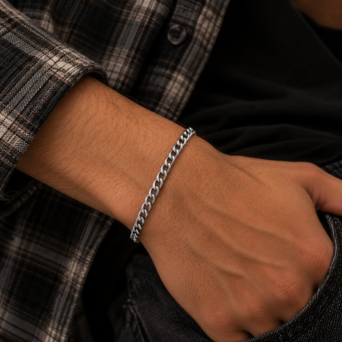 Aris 3mm Cuban Chain Bracelet