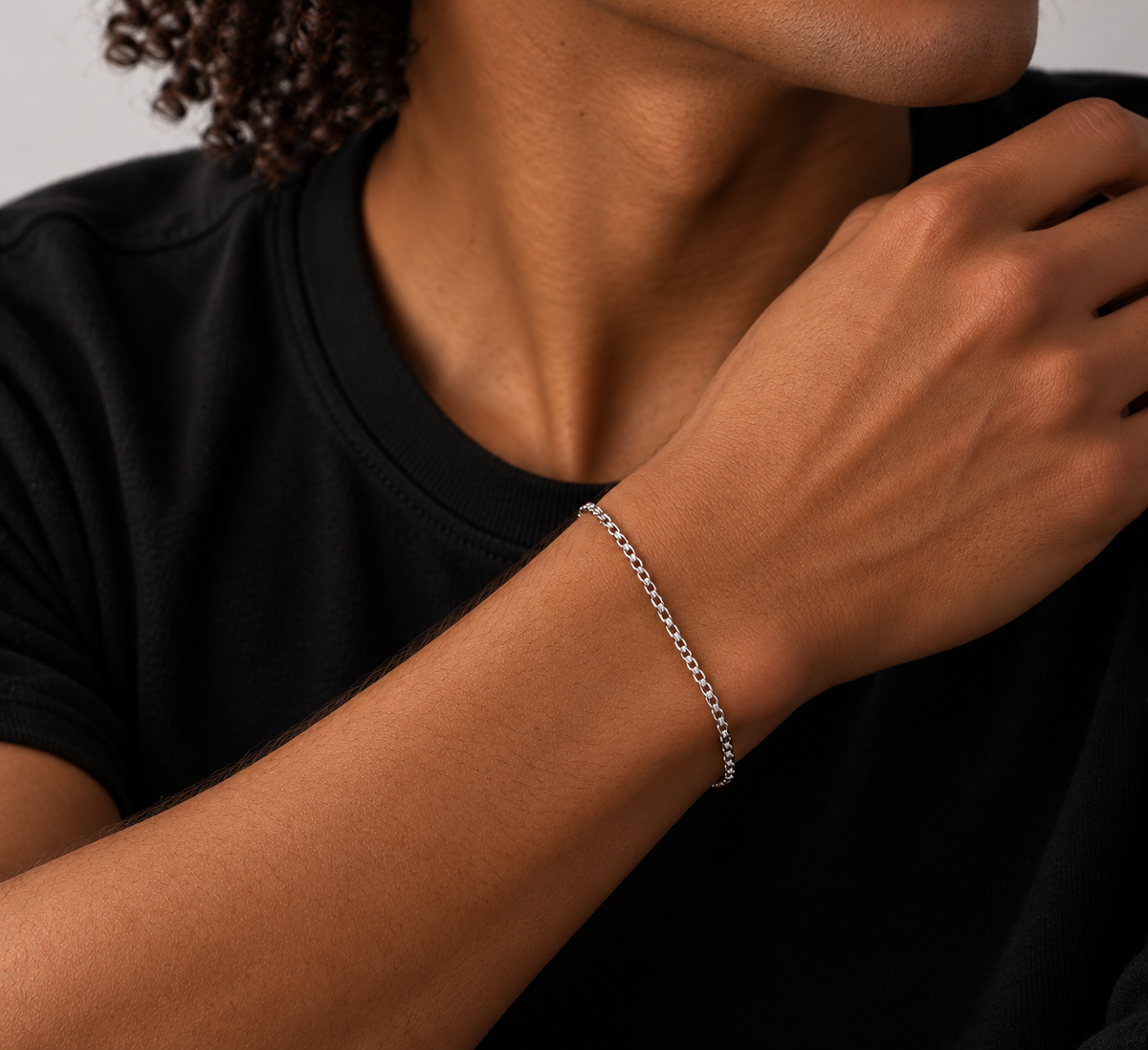 Leto 3 mm Rollo Chain Bracelet