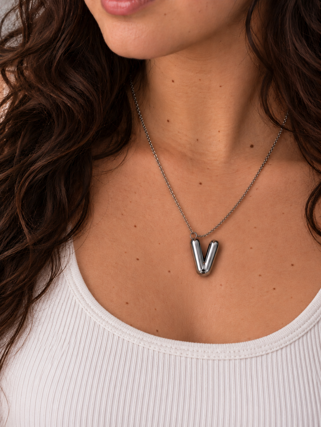 Bubble Initial Necklaces