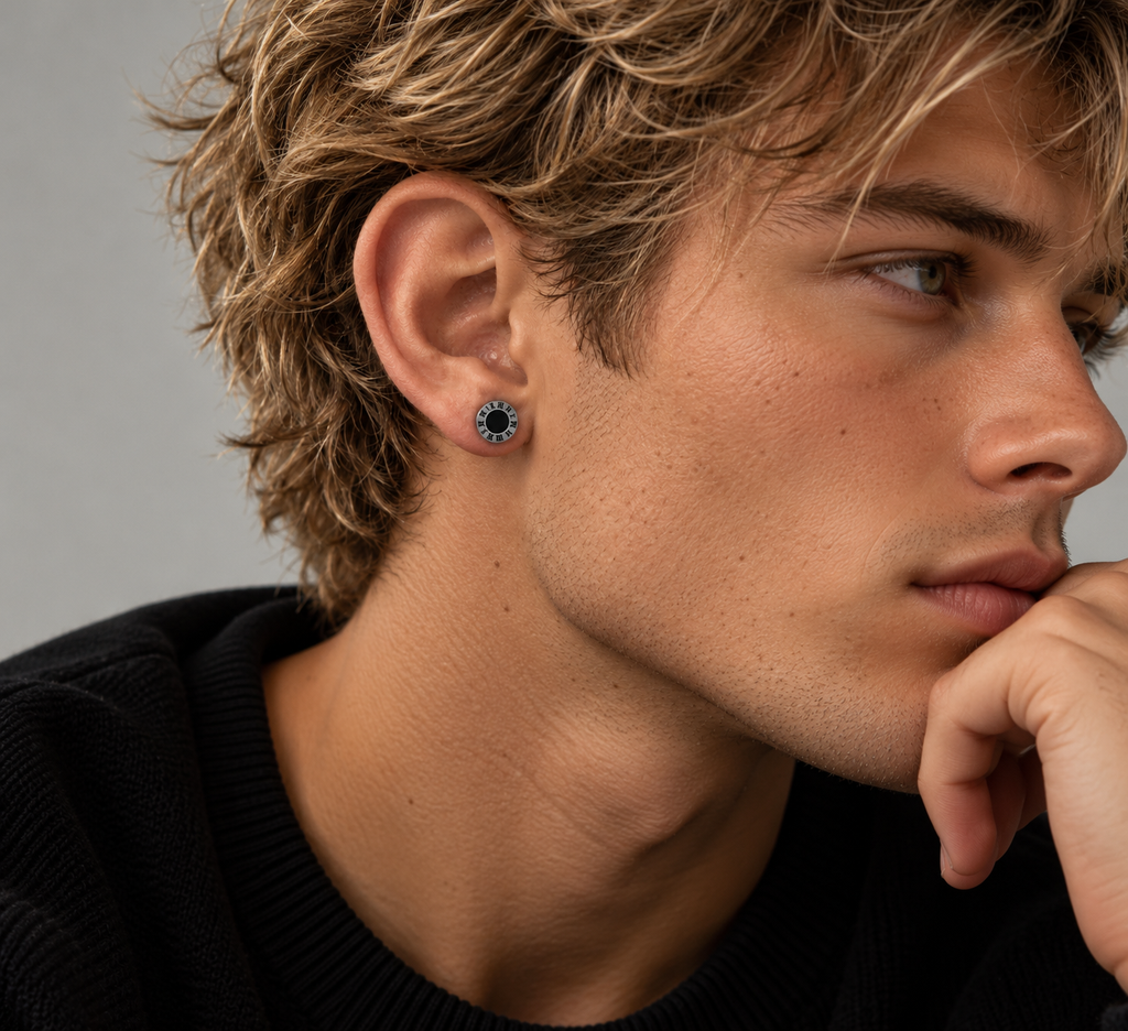 Black Stainless Steel Roman Studs (8mm)