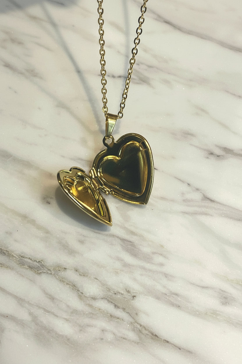 Vintage Heart Locket Necklace