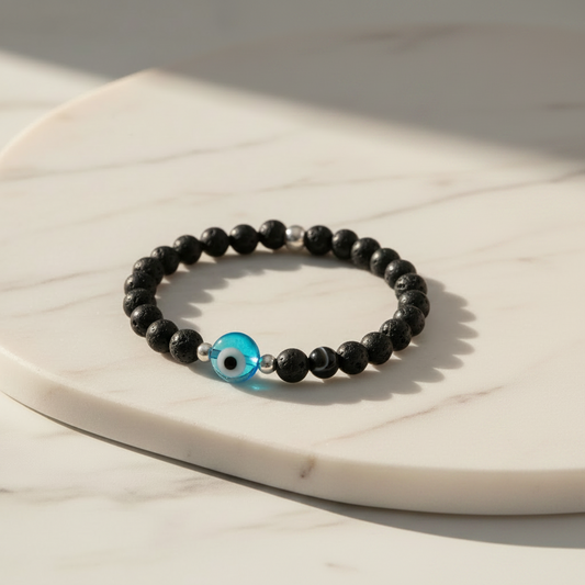 Eye of Protection Lava and Banded Agate #B007