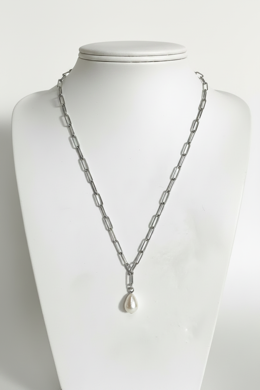 “Elektra” Pearl Drop Necklace #N401