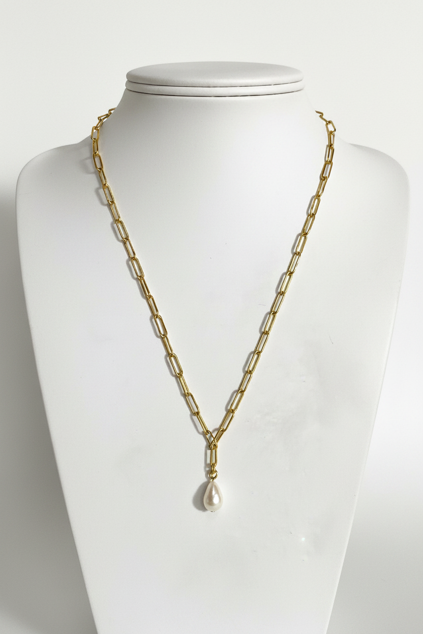 “Elektra” Pearl Drop Necklace #N401