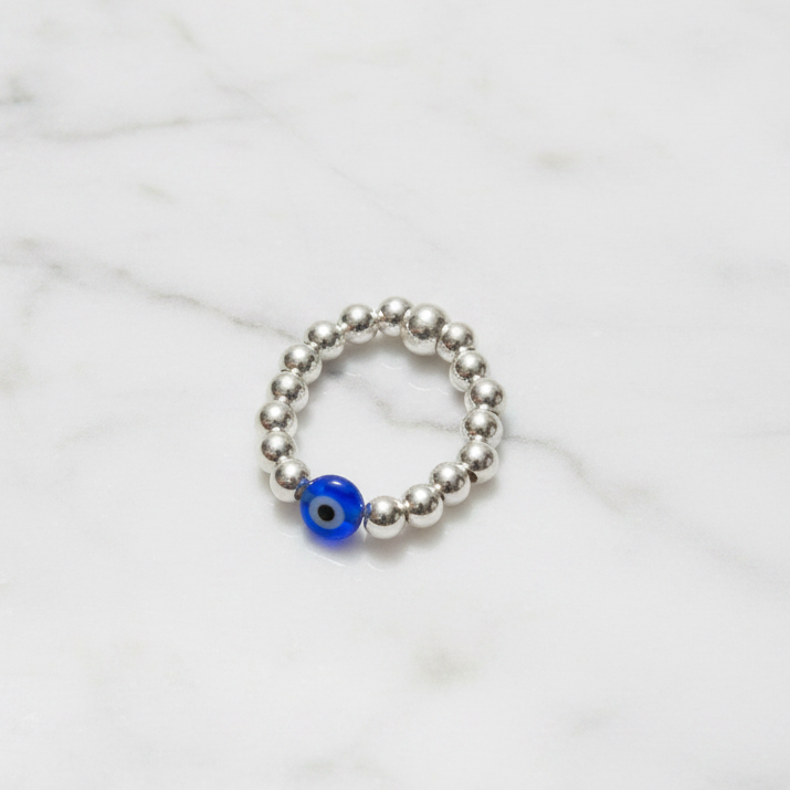 Silver Evil Eye Rings