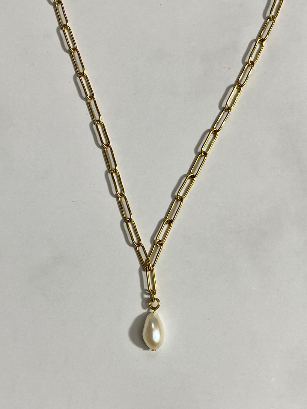 “Elektra” Pearl Drop Necklace #N401