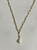 “Elektra” Pearl Drop Necklace #N401