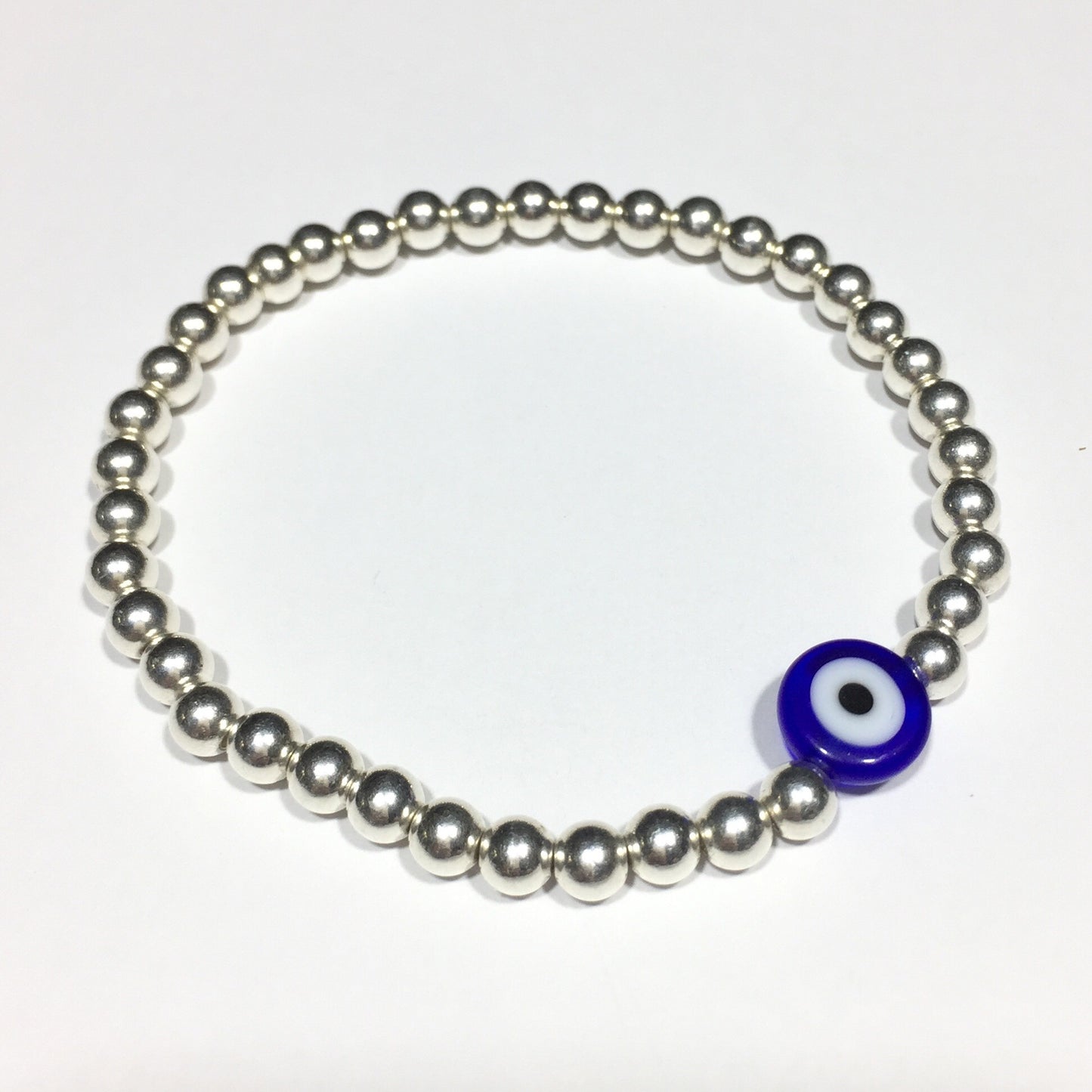 ‘Hera’ Eye of Protection Silver Bracelet #100