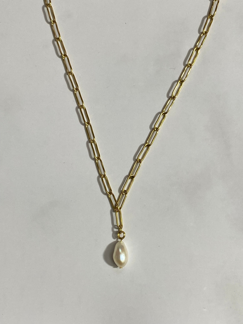 “Elektra” Pearl Drop Necklace #N401